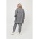 Female costume, size 54, gray-blue color
