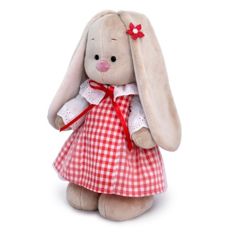 Soft toy "Bunny mi in a sundress in a cage", 25 cm-1