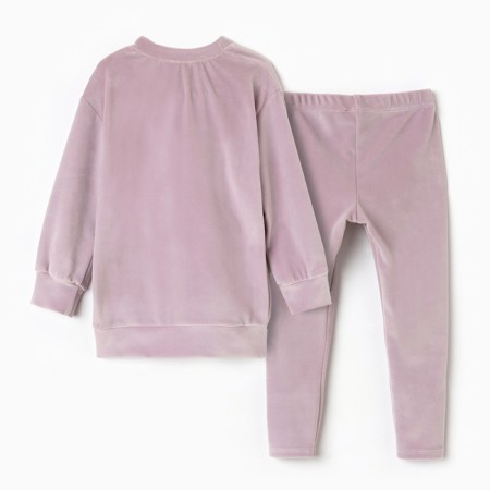Kids' costume (sweatshirt, leggings) KAFTAN PLUSHY R.30 (98-104), lilac-11