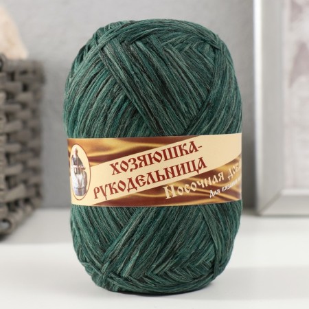 Yarn "Nosomic supplement" 100% polypropylene 200 ± 20m/50g set 2pcs (gray, green)-1