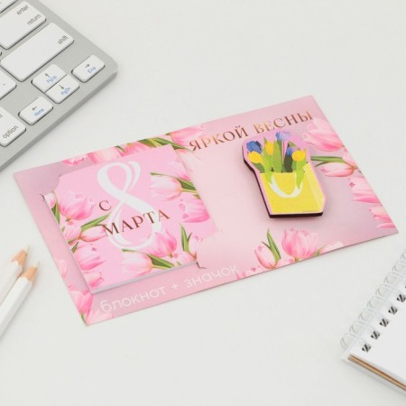 Gift set: notebook and icon "Bright Spring"-7