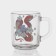 New Year's glass tea mug "Flowers and snakes", 200 ml, mix