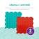 Modular massage rug orthodon, set No. 2 "Baby"