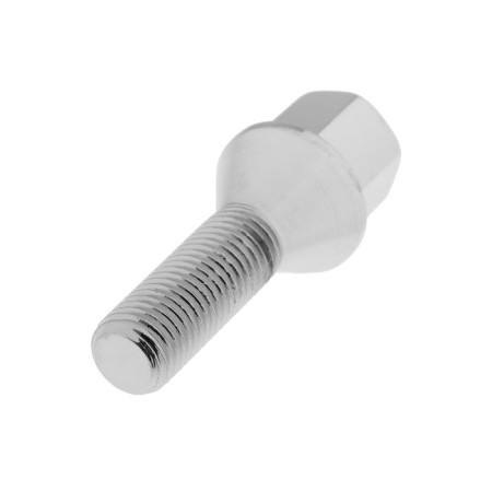 Bolt 12 x 1.5 mm, length 58/33, turnkey 17 mm, cone, chromium, set 20 pcs-1