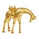 Decorative "Giraffe with parrots", 260 × 80 × 220 mm, gold color