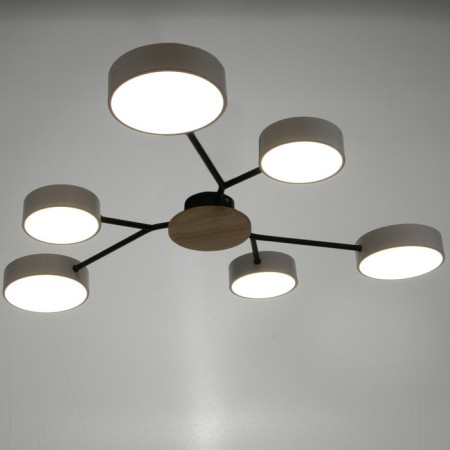 Chandelier 1319/6wt LED 144W 3000-6000k white 75x75x5 cm-1