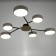Chandelier 1319/6wt LED 144W 3000-6000k white 75x75x5 cm