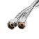 Shower hose Accoona a392, 70 cm, brass nut, zinc cone, chrome