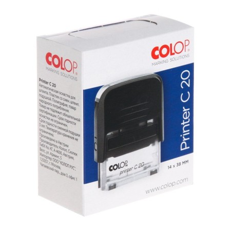 Equipment for the stamp automatic Colop Printer Sompact 20, 38 x 14 mm, black case-1