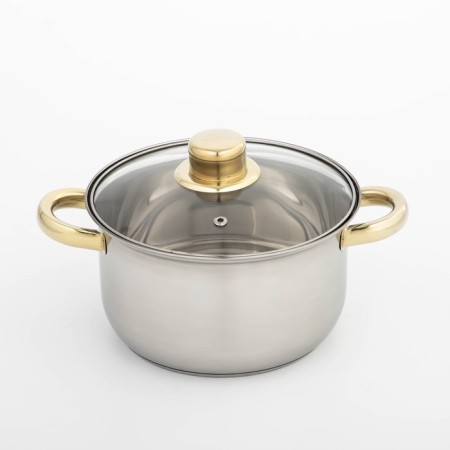A stainless steel pan with a luxury luxury lid, 2.2 l, d = 19 cm