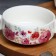 Clus with handles ceramic "flowers", 10.5 x 5 cm, 220 ml, white color