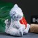 Figure "Cat with my heart I love you" gray, 13x10x11cm
