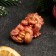 Figure with the suspension "Dragon Fred" burgundy with gilding, 5x3x2cm