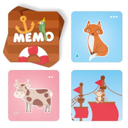 Board game "Team Memo. Animals ", 44 cards, 3+-3