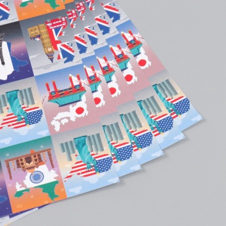 Scrapbooking Paper "Travel" density 180 g 30.5x32 cm-3