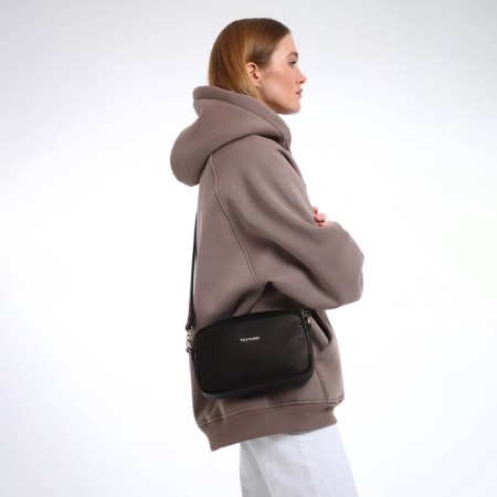 Women's bag over the shoulder Textura, small size, brown color-1