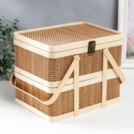 Bamboo Bamboo 2B1 "Rectangular" with handles 20x20x26 cm