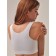 Female top with the effect "Push-AP" on the wide straps of Top Spalla Larga Push, size 44, white color