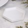 Summary "hexagonal. Marble" from gypsum, 9.7x1.3x1cm, white mother of pearl