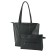 Women's bag B2810-00140, Black, genuine leather color, 30x11x35 cm