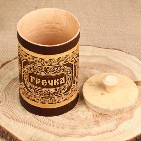 Tueyes "cones" for buckwheat, 18 cm, d = 10 cm, 1 l, birch bark-3