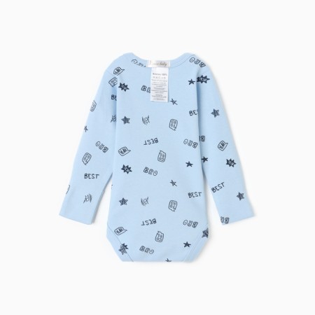 Body with a long sleeve, the color is blue, height 62 (1-3 months)-4