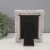 Photo frame Plastic 10x15 cm "Rose and curls of rose" white with gold 20.5x15.5 cm