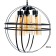 Lamp Bayerlux "Sphere" E27 40W Black 40x40x40-95 cm