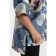 Female blouse, size 52, gray, beige color