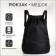 A bag for shoes is large on the screed, the color is black