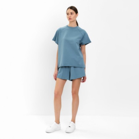Female set (T-shirt, shorts) minku: Casual Collection A ashlet color, rr 46-4