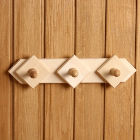 Hanger 3 hooks, linden "Dobroparov"