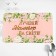A napkin on the table "Best mom in the world!" roses, 40x25 cm