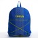 School textile Backpack with lacing Focus, 38x29x11 cm, blue