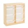 Trofast-4 rack, with containers, vertical, pine array
