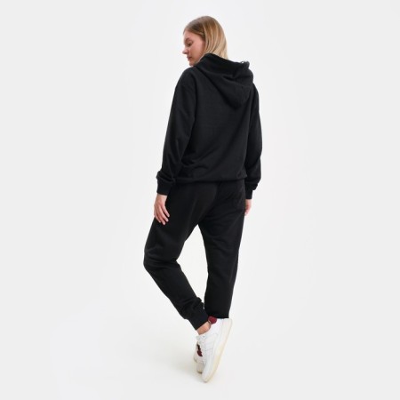 Women's suit (sweatshirt/pants), color is black, size XL-8