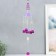 Wind music plastic, metal "Bear with heart" 6 bells mix 41 cm