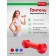 Rubberized dumbbell bradex SF 0165, red, 4 kg
