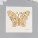 Tattoo on the body gold "Butterfly" 5x6 cm
