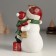 Polystone souvenir "Baby with a friendly snowman" 10x8.5x15.5 cm