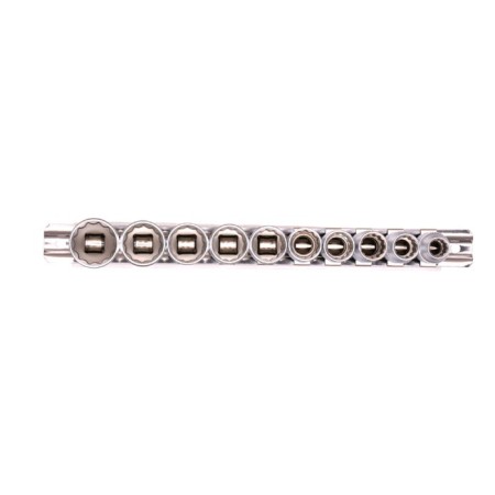 Set of end heads Stels 13607, 3/8 ", twelve-sided, CRV, 8-19 mm, 10 pcs.-1