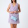 Women's bag on magnet, blue color