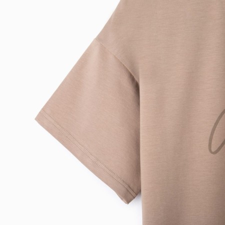 Women's T-shirt Minaku "Confident" Beige color, river 42-7