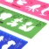 Set of stencils 3 pcs. Calligrata, 5 birds of bird/sea/animals +ruler 20cm