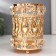 Summary Metal for 1 candle "Endless love" cylinder gold 13x9x9 cm
