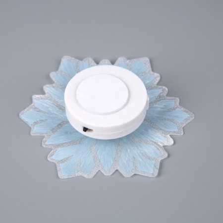 Light toy "Snowflake" 8 cm, 1 led, lr44x3 (in comp.), Flicker, glow of multi-3