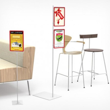 Frame made of impact -resistant plastic with rounded A4 angles, without tread, yellow color-4