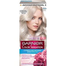 Крем-краска для волос Garnier Color Sensation, суперосветляющая, тон 911 дымчатый ультраблонд
