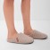 Women's slippers, size 38-39, beige color