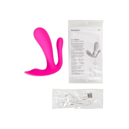 Vibro liner in Satiffyer top secret+panties, pink color-13